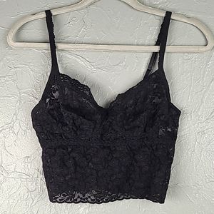 HANKY PANKY Black Lace Bralette M